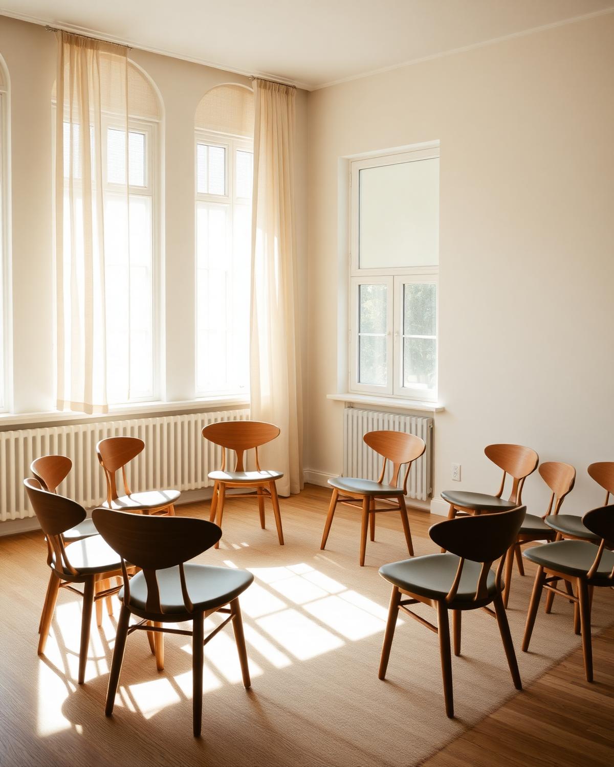 Sonnendurchfluteter Seminarraum des MISW in München